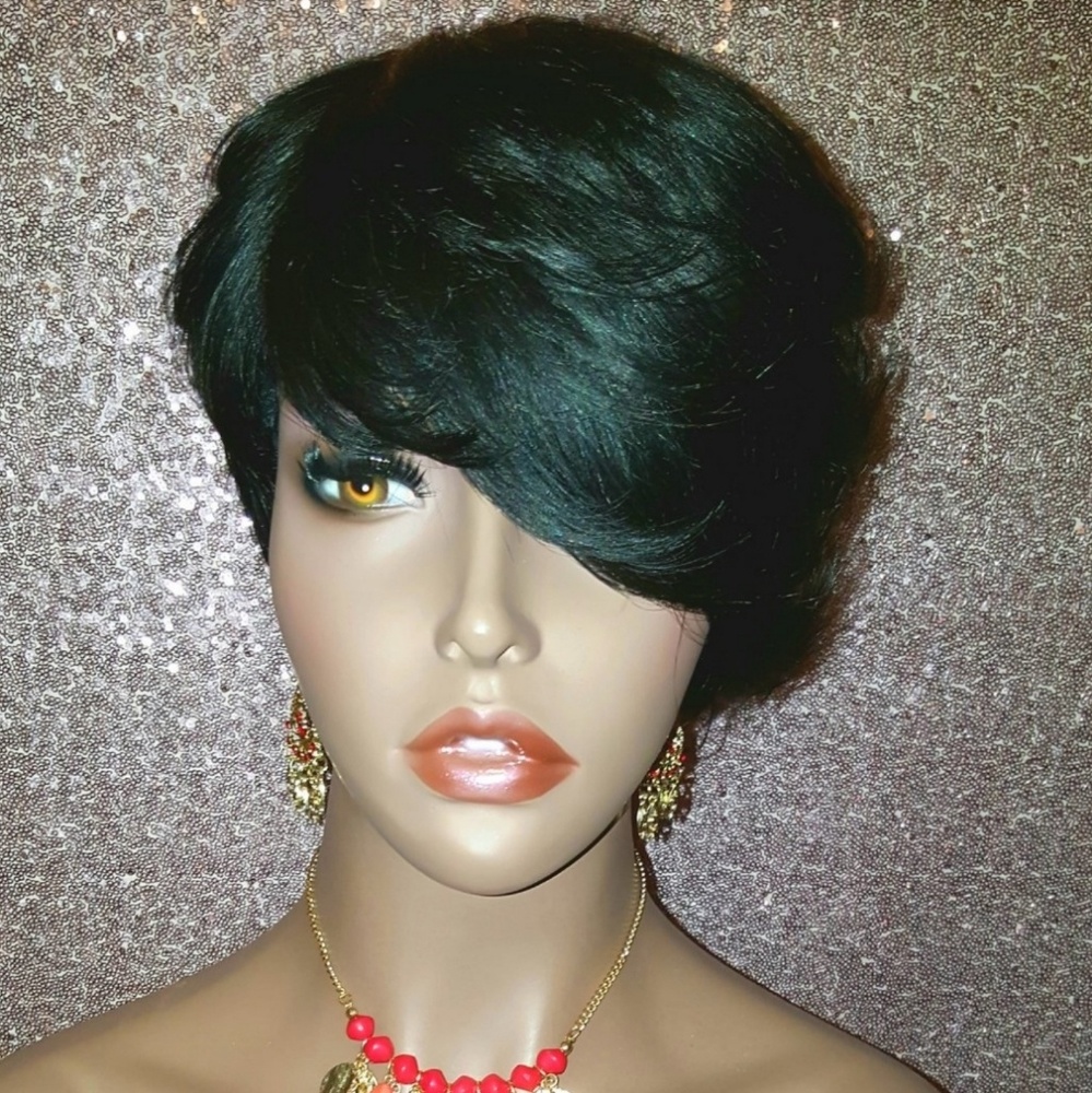 Short Style Pixie Cut 100% Remy Human Hair Wig